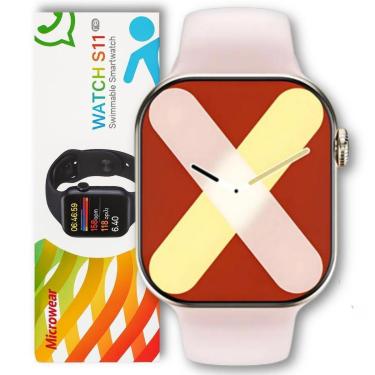 Imagem de Smartwatch S11 Pro Microwear Whats ChatGPT Faz Recebe Ligações Esportes Séria 11-Unissex