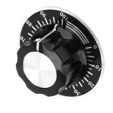 Imagem de Potenciômetro Knurled Botões Tampa de Controle de Volume Placa de Escala de Mostrador Digital para Entusiastas de Eletrônicos
