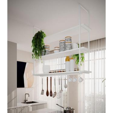 Imagem de Nicho De Teto Indústrial Denver 120cm Branco