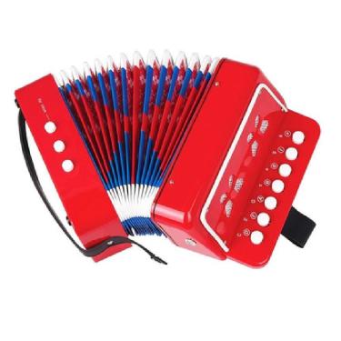 Imagem de Sanfona Infantil 3 Baixos Acordeon Mini Gaita Estilo Profissional