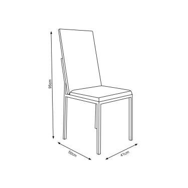 Imagem de Conjunto De Jantar Mesa Mônaco Premium 90Cm Imbuia Com 4 Cadeiras Estofadas Pretas - Cor: Preto