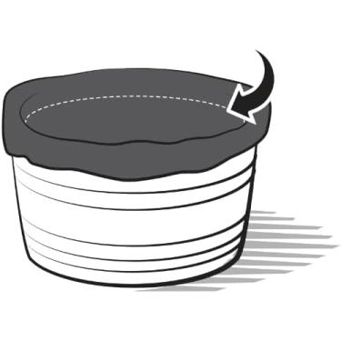 Imagem de OAKENZ Saco de forro de meio barril – Forro de plantador reciclável resistente a UV para plantadores de uísque, vinho e acácia até 730 mm de diâmetro – protege e prolonga a vida útil da plantadeira