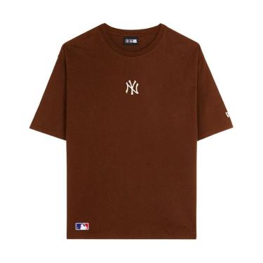 Imagem de Camiseta New Era NY Yankees Midi Essential Oversized Marrom-Masculino