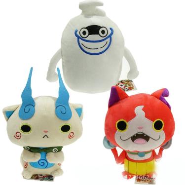 Imagem de Relógio Yokai de boneca de pelúcia Jibanyan Komasan Whisper 30 cm