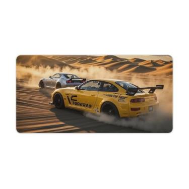 Imagem de HouLaiZhe Rx7 Vs S15 Desert Drift JDM Gaming Mouse Pads JDM Car Desk Pads Grandes Mousepads para Teclado Desktop Tapete de Computador 30 x 60 cm