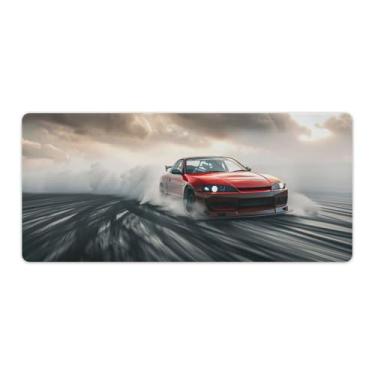 Imagem de HouLaiZhe Speed ​​s15 JDM Carro Fumaça Burnout Grande Gaming Mouse Pads Tapete de Mesa Base de Borracha Antiderrapante Laptop Acessórios de Computador Suprimentos Bloco de Escrita para Escritório Casa