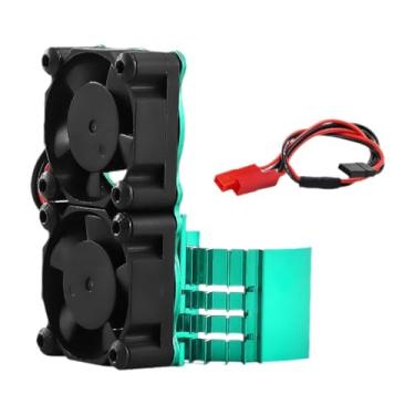 Imagem de JunZheHub Ventilador de Resfriamento de Motor de Carro RC Profissional em Liga de Alumínio, Dissipador de Calor de Alto Desempenho para, Verde