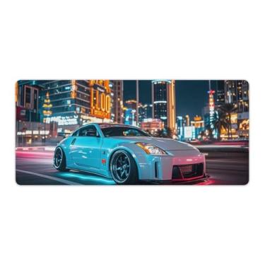 Imagem de HouLaiZhe 350z Super Rápido JDM Carro Esportes Cool Gaming Mouse Pads JDM Car Desk Pads Grandes Mousepads para Teclado Desktop Mat40x90cm