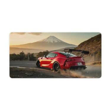 Imagem de HouLaiZhe Red Drift SUP JDM Suporte de carro Fuji Gaming Mouse Pads JDM Car Desk Pads Grandes Mousepads para teclado de mesa Tapete de computador 30 x 60 cm