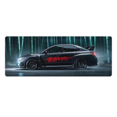Imagem de HouLaiZhe WRX Dark Knight Speed Sports Car JDM Gaming Mouse Pads JDM Car Desk Pads Grandes Mousepads para teclado de mesa Tapete de computador 30 x 80 cm