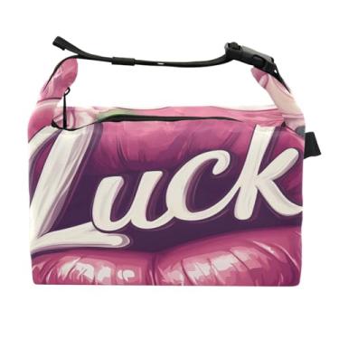 Imagem de STAYTOP Lancheira sexy de lábios vermelhos com fivela de alça, lancheira isolada para meninos e meninas, lancheira térmica para trabalho escolar