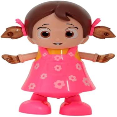 Imagem de Boneca articulada, dancarina, com efeitos de luz, toca musica, graciosa e alegre, linda.