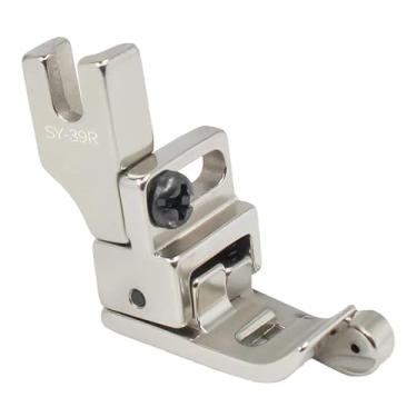 Imagem de Baoblaze Calcador para costura de borda em aço ajustável para máquina de costura computadorizada de base plana. Componentes acessórios fáceis de usar e, Certo