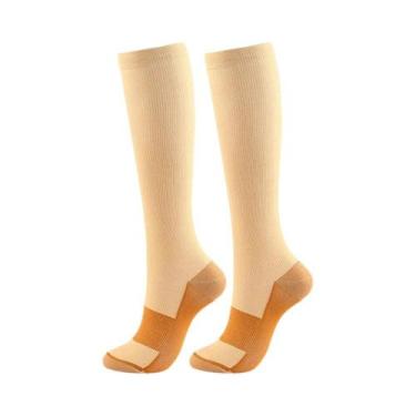 Imagem de Meias De Compressão De Fibra De Cobre Para Homens E Mulheres, Esportes