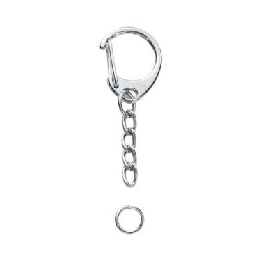 Imagem de Anéis De Chaveiro D Snap Em Lote 10 20 50 100pcs Com Conector De Anel 