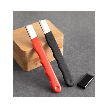 Imagem de Afiador de facas profissional – pedra de afiar cerâmica de diamante de tungstênio, ferramenta versátil para facas de cozinha e tesouras de jardim, afia várias lâminas, vermelho