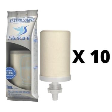 Imagem de Vela para Filtro de Barro Stéfani Tripla Ação 10 Unidades - Cerâmica S