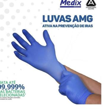 Imagem de Luva Nitrílica Antimicrobiana Amg Medix C/ 100 Tamanho G, Procedimento