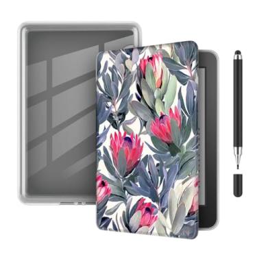 Imagem de Akacy Capa leve de TPU transparente e com padrão pintado macio para Kindle Paperwhite 6,8 (Geração 2021, números de modelo M2L3EK), com despertar/hibernar automático (5)