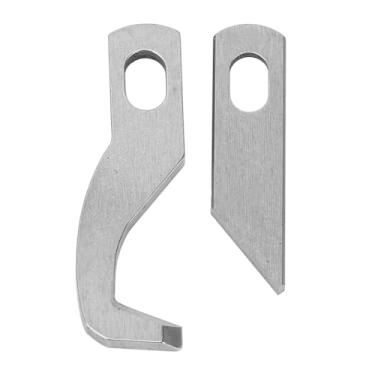 Imagem de Lâminas superiores e inferiores da máquina de costura MUNEFE, faca de overlock para máquina de costura de metal, conjunto de lâminas para máquina de overlock para várias máquinas