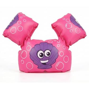 Imagem de Boia Salva-Vidas Colete Infantil, Não Fura, Segurança para Praia e Piscina, Ajustável para Crianças de 1 Ano (ou 8kg) até 25kg (Concha)