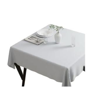 Imagem de Toalha de Mesa Decorativa Moderna – Branca, Cinza, Vermelha, Bege, Ideal para 4 a 16 Lugares, Fácil Manutenção e Uso Diário(Toalha branca,2,50x1,50(8 lugares).)