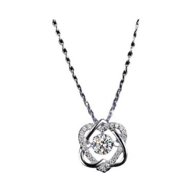 Imagem de Colar De Moissanite De 0,5ct Para Mulheres, Pingente De Diamante Simul