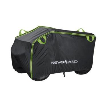 Imagem de Capa Universal Para Quadriciclo ATV Moto Scooter Kart Preto E Prata 19