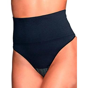 Imagem de Calcinha modeladora fio dental demillus 46005, Preto, G