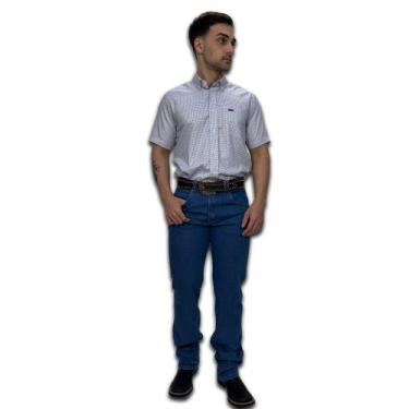 Imagem de Calça Jeans Country Masculina Tradicional Elastano Dawson, Azul, Claro