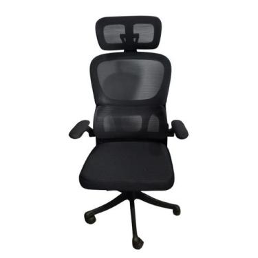 Imagem de Cadeira Escritório Ergonômica Genebra Com Suporte Lombar Relax Estofad