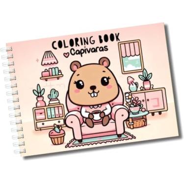 Imagem de Livro de Colorir Bob. Goods Capivara Cute Coleção Exclusiva com Ilustrações Bobbie Premium
