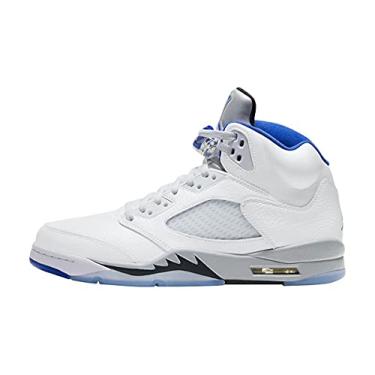 Imagem de T nis masculino Jordan 5 Retro Raging Bull 2013 cm vermelho universit rio/preto-branco (DD0587 600) -, Branco, 13