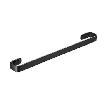 Imagem de 3FLQOOPP Toalheiro Suporte de toalha de banho toalheiro toalheiro sólido grosso preto suporte de toalha para quarto, cozinha, escritório, suporte de toalha (Schwarz 30 cm))