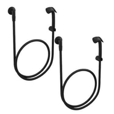 Imagem de Kit 2 Peças Ducha Higiênica Preto Fosco Docol Base 000579ce