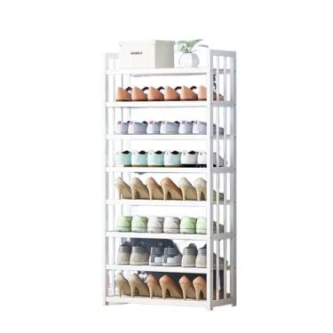Imagem de HHHJQFAAT Armário de armazenamento de sapatos dormitório porta de entrada armazenamento sapateira casa armário de sapatos branco armário de sapatos simples bonito armazenamento à prova de poeira