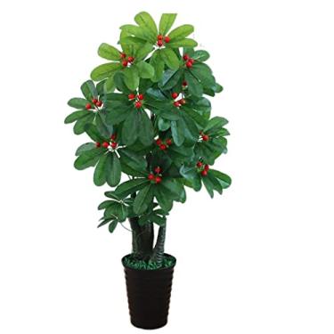 Imagem de SLGGPJBU Plantas falsas planta artificial bonsai árvore artificial vasos de plástico árvore artificial para decoração de sala de estar em casa plantas artificiais interior ao ar livre, B-150 cm