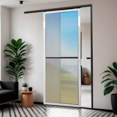 Imagem de Porta de Correr Suspensa 210x70cm Vidrao Dir L.25 Brimak Abertura Dire