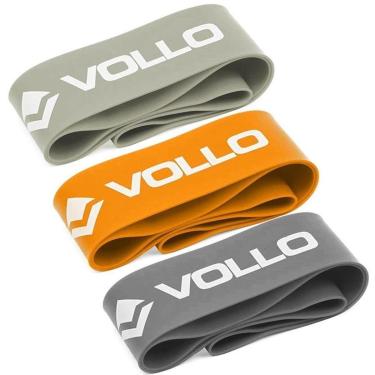 Imagem de Mini Faixa Exercícios Vollo Mini Band VP1007 Kit 03 Unidades-Feminino