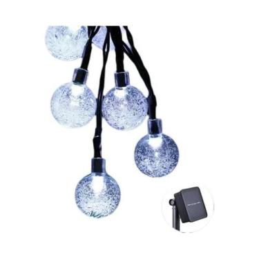 Imagem de Luzes De Cordão Solares 60 LED 8 Modos IP65 Luzes De Fada Em Globo De 