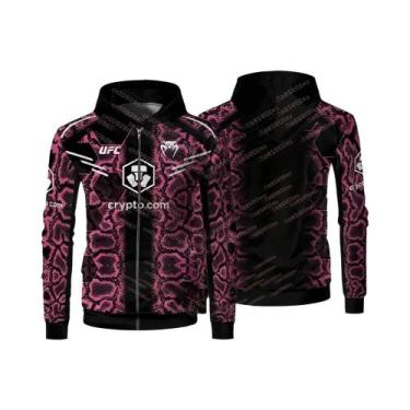 Imagem de Jaqueta Masculina Com Zíper E Capuz UFC 2026 Nurmagomedov Extreme Boxi