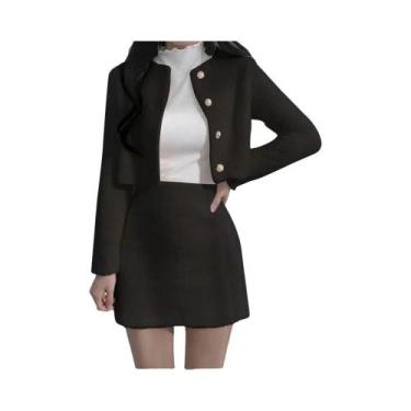 Imagem de Conjunto De Moda Coreana Primavera Verão Para Mulheres, Saia Mini De T