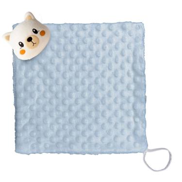 Imagem de Naninha Pelúcia Bordada e Prendedor de Chupeta 34 cm x 25 cm