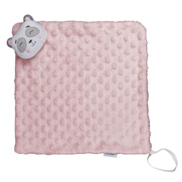 Imagem de Naninha Pelúcia Bordada e Prendedor de Chupeta 34 cm x 25 cm