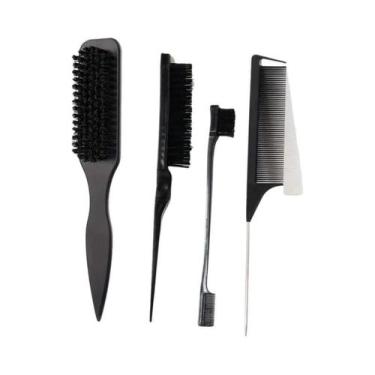 Imagem de Escova De Cabelo Com Cerdas Para Pentear E Controlar Cabelos Soltos, P