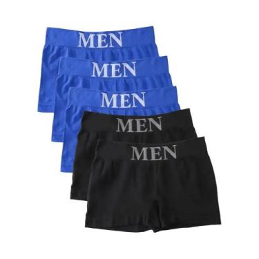 Imagem de Conjunto De 5 Cuecas Boxer Masculinas De Alta Elasticidade E Respirabi