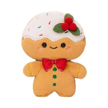 Imagem de Meias De Natal De Pelúcia Em Formato De Biscoito De Gengibre, Cabana D