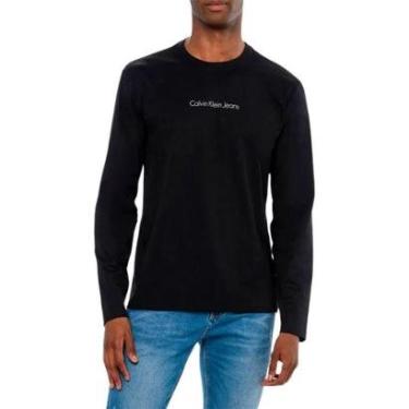 Imagem de Camiseta Calvin Klein Jeans Logo Masculina - PRETO - GG-Masculino