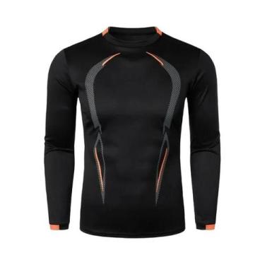 Imagem de Camiseta Masculina De Treino De Manga Longa, Leve E De Secagem Rápida,