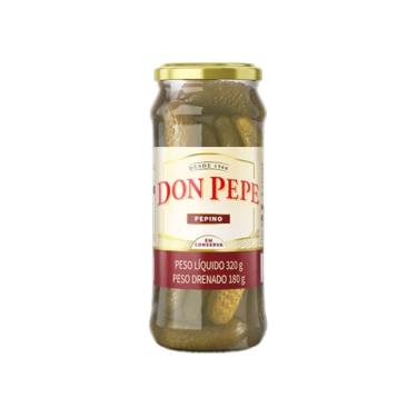 Imagem de Pepinhos em Vidro 320g (180g Drenados) "Don Pepe"